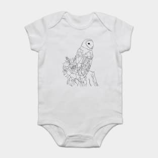 Barn Owl Baby Bodysuit